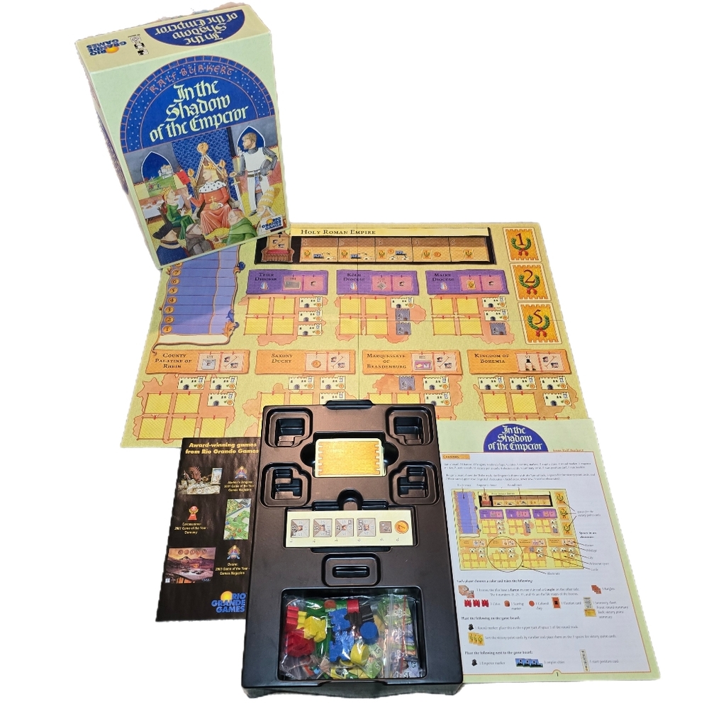 In the Shadow of the Emperor board game 2004 Rio Grande Games 100% Complete EUC